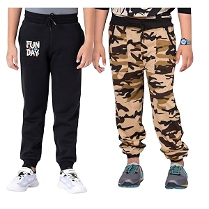 Boys Regular Fit Track Pants Pajamas and