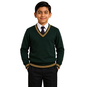 Boys School Uniform Lining Full Sleeves Sweater