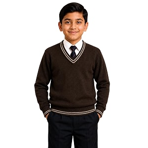 Boys School Uniform Lining Full Sleeves Sweater