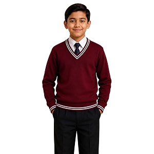 Boys School Uniform Lining Full Sleeves Sweater