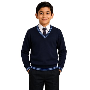 Boys School Uniform Lining Full Sleeves Sweater