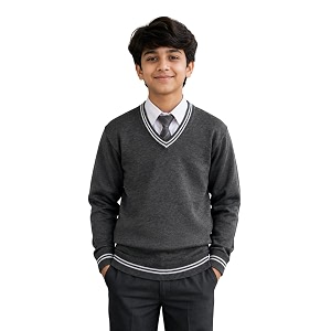 Boys School Uniform Lining Full Sleeves Sweater