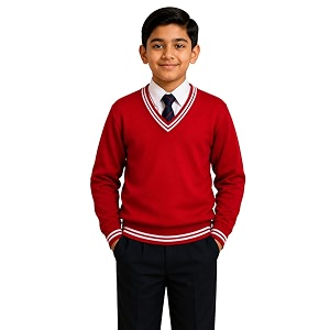 Boys School Uniform Lining Full Sleeves Sweater