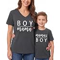 Boy Mama Matching Mommy and Me Outfits Mom Daughter Shirts Mothers Day Outfits Mama Mini Clothing