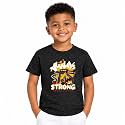 Boys Printed Cotton Blend T-Shirt Round