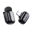 BOYA mini Wireless Microphones for iPhone 15-16/Android/PC with USB-C Plug,3-Level AI Noise Cancellation,Voice Changer,328ft 6h Battery for Video Recording Podcast Interview(1TX+1RX, No Charging Case)