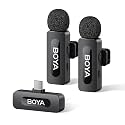 BOYA BY-V20 Wireless Microphones for iPhone 17/16/15 & Android/Laptop