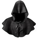 Boyiee Medieval Hood Cowl Halloween Costume Grim Cloak Plague Doctor Hat Cowl Pagan Cosplay Accessory