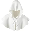 Boyiee Medieval Hood Cowl Halloween Costume Grim Cloak Plague Doctor Hat Cowl Pagan Cosplay Accessory