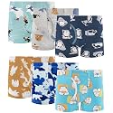 Boys 100% Cotton Soft Boxer Briefs Size 18M-12Yrs Tagless Underwear 6-Pack