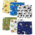 Boys 100% Cotton Soft Boxer Briefs Size 18M-12Yrs Tagless Underwear 6-Pack