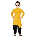 Boys39 Cotton Printed Krishna Style Kurta and