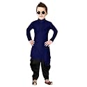 Boys39 Cotton Printed Krishna Style Kurta and