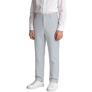 Boys Linen Pants Flat Front Dress Pants