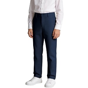 Boys Linen Pants Flat Front Dress Pants
