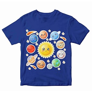 Boys Regular Fit T-Shirt Kawaii Solar System