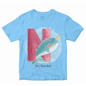 Boys Regular Fit T-Shirt N for Narwhal