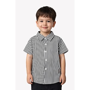 boys39 short sleeve button-down shirt multicolour striped casual summer top for kids