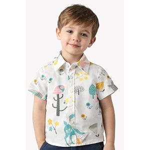 boys39 short sleeve button-down shirt multicolour striped casual summer top for kids