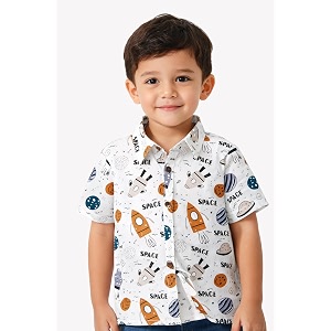 boys39 short sleeve button-down shirt multicolour striped casual summer top for kids