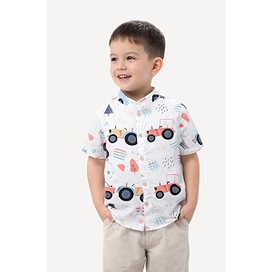 boys39 short sleeve button-down shirt multicolour striped casual summer top for kids