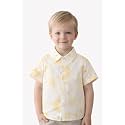 Boys' Short Sleeve Button-Down Shirt, Multicolour Striped, Casual Summer Top for Kids