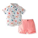 Boys' Suits Gentleman's Tie Pants Set, Kids Formal Dress Shirt for Toddler Wedding Outfits
