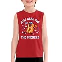 Boys 4th of July Patriotic Sleeveless Tee American Flag Tank Top 6-14 Years