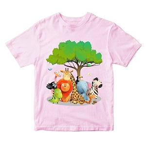 Boys Girls Cute Jungle Animals Theme