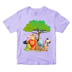 Boys Girls Cute Jungle Animals Theme