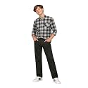 Boys Beige Solid Trousers