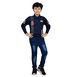Boys Boys Shirt and Jeans Set