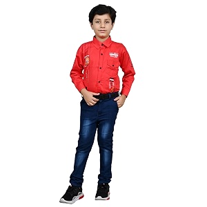 Boys Boys Shirt and Jeans Set