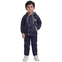 Boys Boys Solid Polyester Raincoat and Elastic