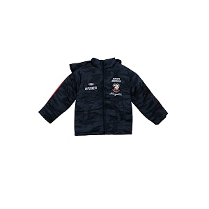 Boys Camouflage Printed Hooded Jacket Regular fit
