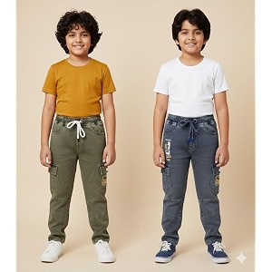 Boys Cargo Pants Kids Cargo Jeans with