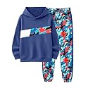 Boys Clothes Boy Outfits 2-Piece Long Sleeve Hoodie and Camouflage Pants Boys Fall Winter Clothes for 6-16 Years