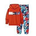 Boys Clothes Boy Outfits 2-Piece Long Sleeve Hoodie and Camouflage Pants Boys Fall Winter Clothes for 6-16 Years