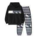 Boys Clothes Boy Outfits 2-Piece Long Sleeve Hoodie and Camouflage Pants Boys Fall Winter Clothes for 6-16 Years