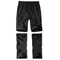 Boys Convertible Hiking Pants Kids Zip Off Scout Pants Youth Teen Boy Quick Dry Outdoor Fishing Waterproof Lightweight 4-18Y