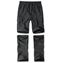 Boys Convertible Hiking Pants Kids Zip Off Scout Pants Youth Teen Boy Quick Dry Outdoor Fishing Waterproof Lightweight 4-18Y