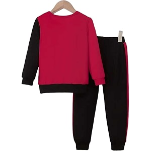 Boys Cotton Blend Material Graphic Print Red