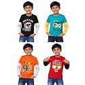 Boys Cotton Full Sleeve T-Shirt Combo Pack