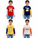 Boys Cotton Full Sleeve T-Shirt Combo Pack