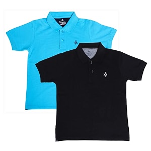 Boys Cotton Matty Polo T-Shirt Combo -