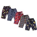 Boys Cotton Printed Capri Shorts - Pack