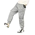 Boys Cotton Regular Fit Cargo Joggers Trouser