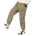Boys Cotton Regular Fit Cargo Joggers Trouser