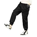 Boys Cotton Regular Fit Cargo Joggers Trouser
