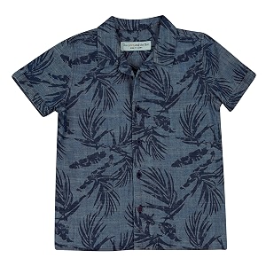 Boys Denim Printed Shirt 2-14 Years